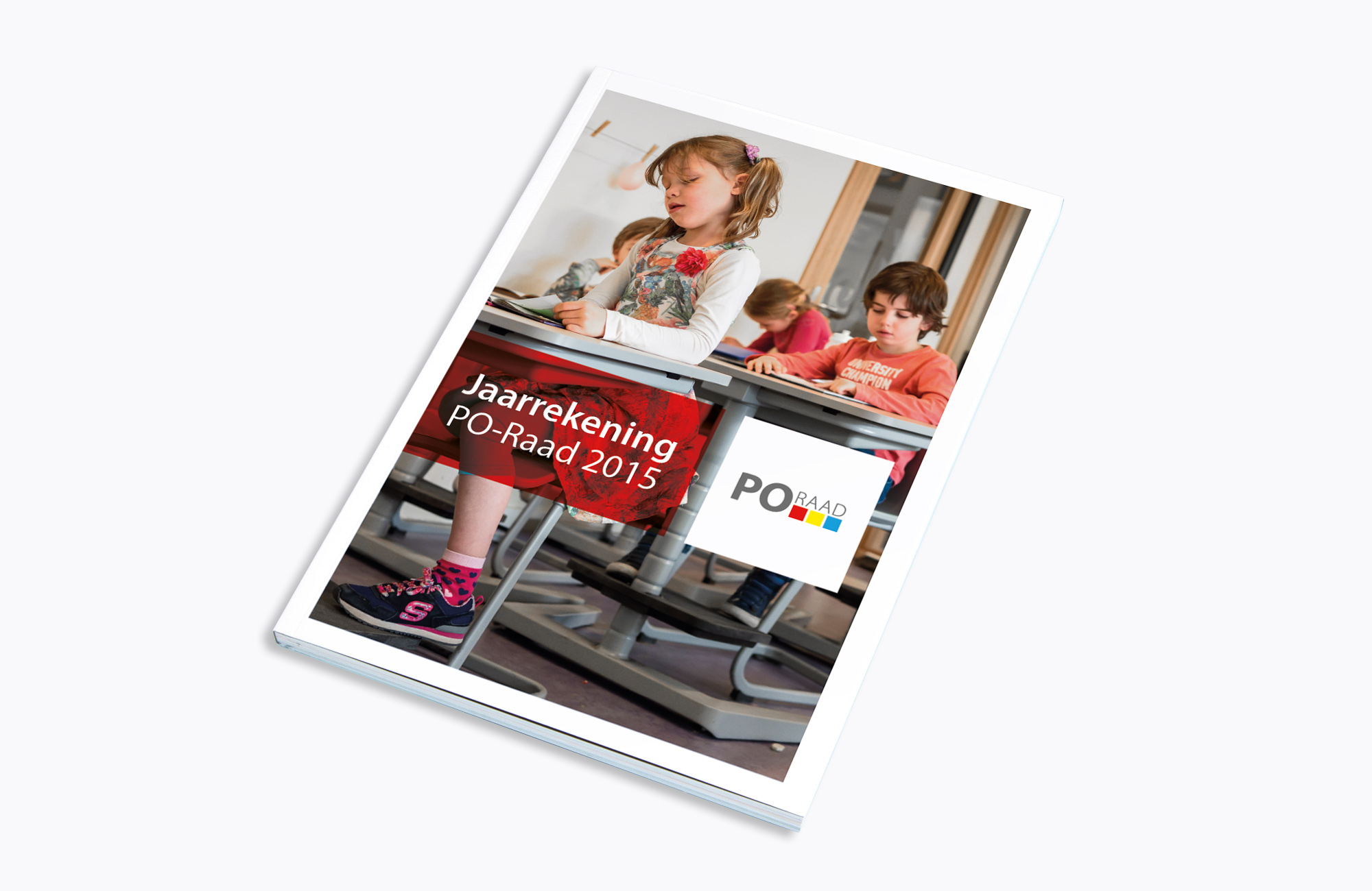 Grafisch ontwerp po-raad jaarverslag