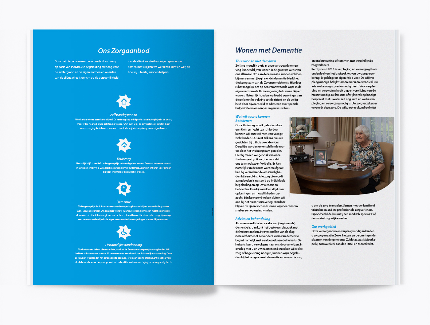 Grafische vormgeving brochure de zevenster