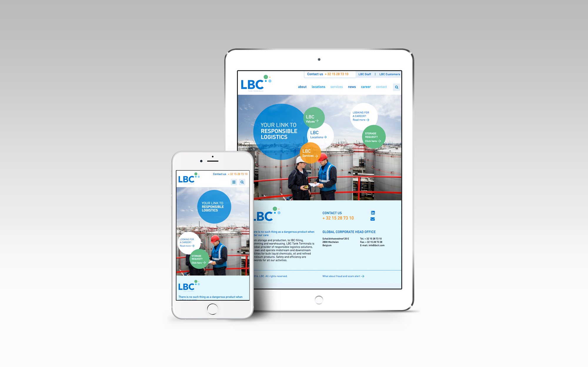 Website design LBC Tank terminals