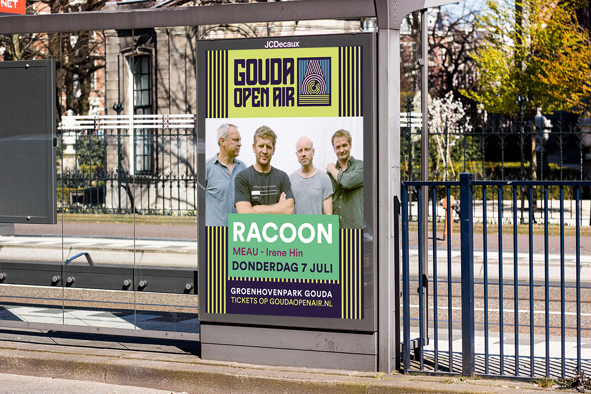 Grafische vormgeving abri Gouda Open Air