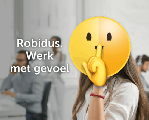 Creatief communicatie concept Robidus