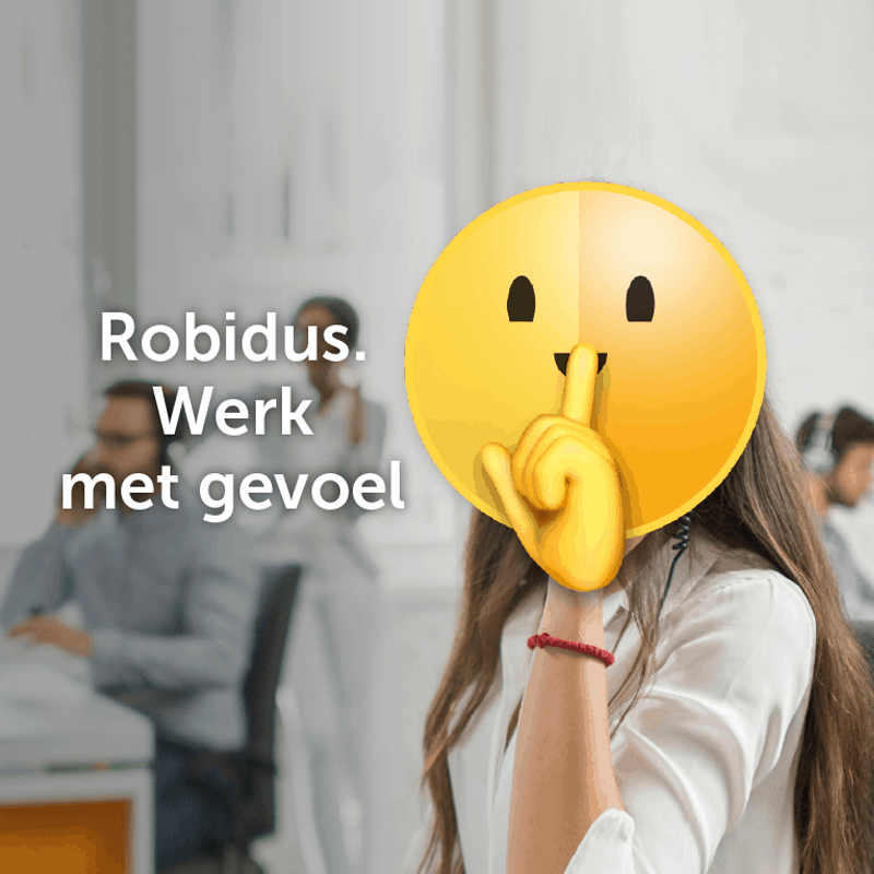 Creatief communicatie concept Robidus