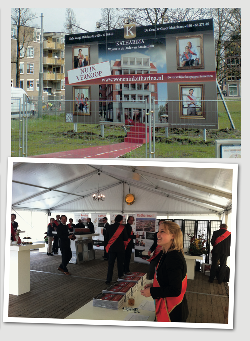 Creatief communicatie concept vastgoed