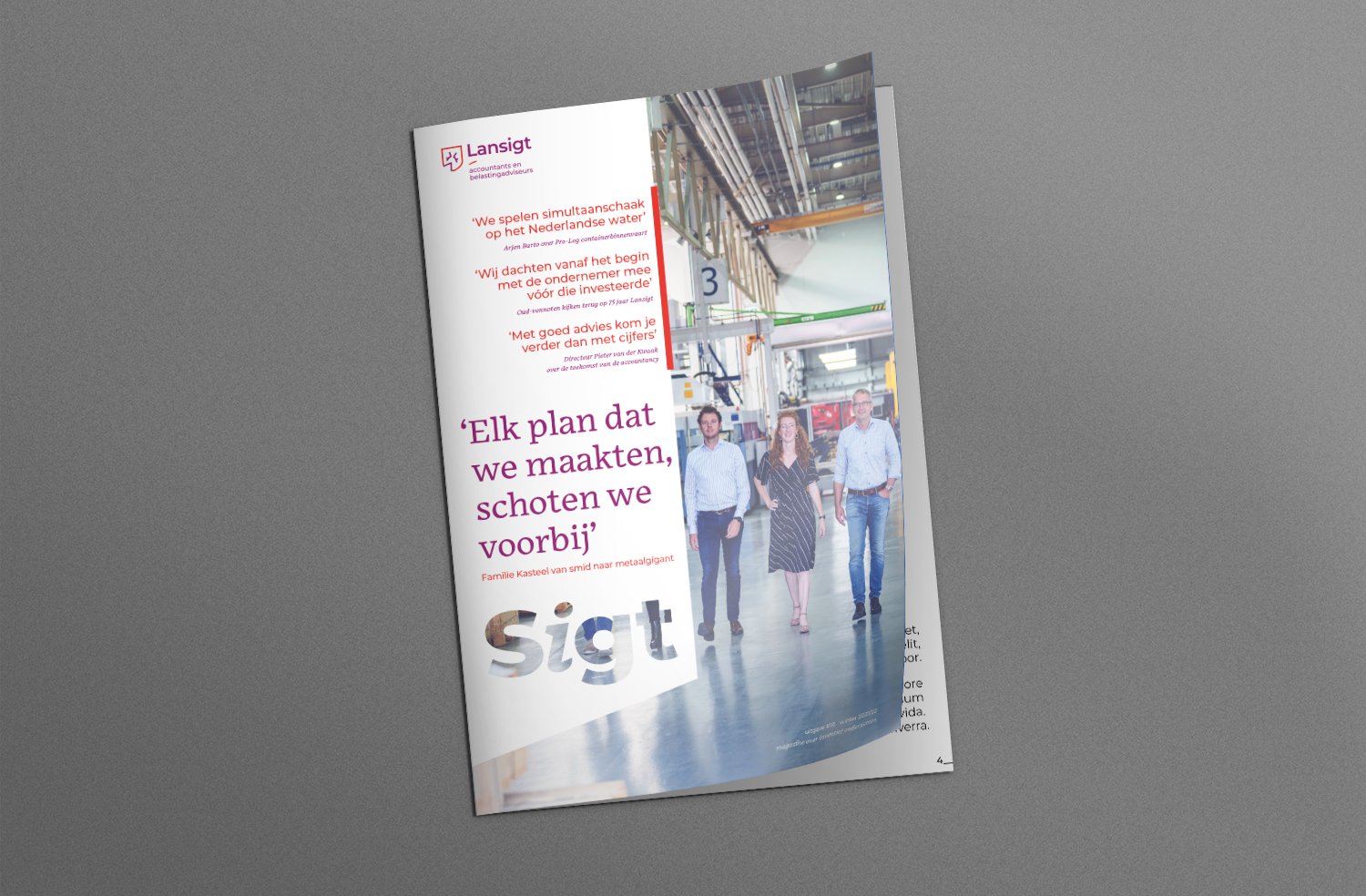 Grafische vormgeving brochures Lansigt