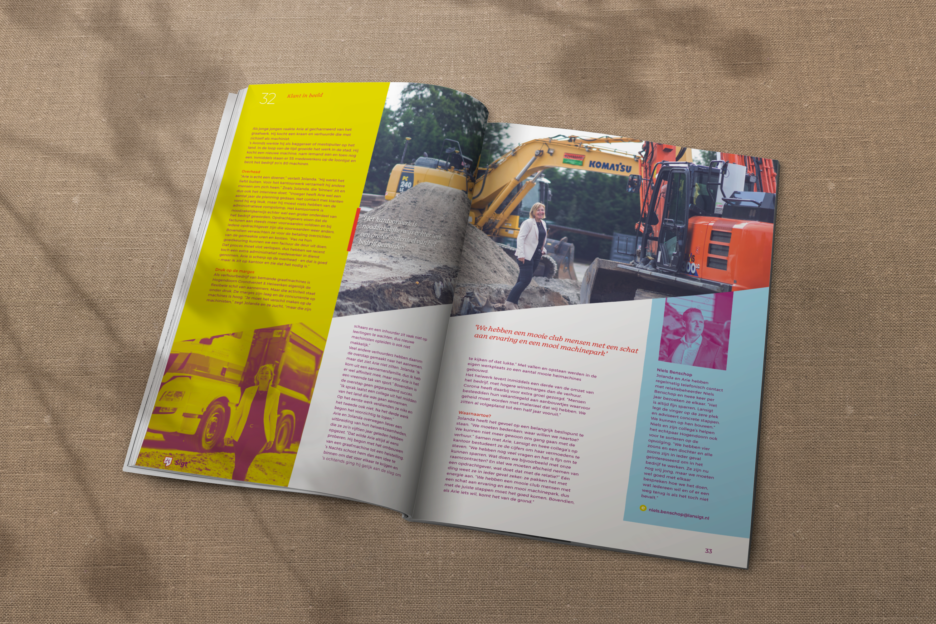 Grafische vormgeving brochures Lansigt